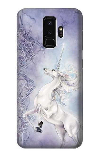 W1134 White Horse Unicorn Hard Case and Leather Flip Case For Samsung Galaxy S9 Plus