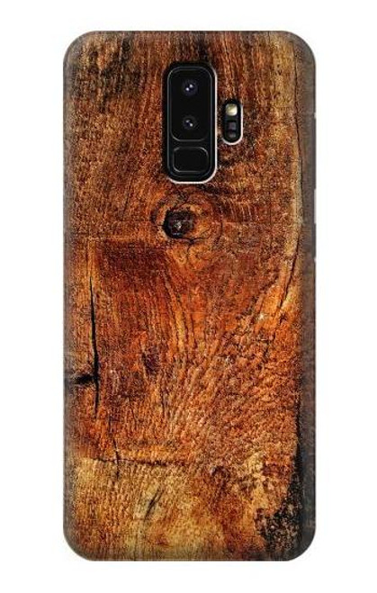 W1140 Wood Skin Graphic Hard Case and Leather Flip Case For Samsung Galaxy S9 Plus