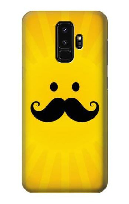 W1145 Yellow Mustache Sun Hard Case and Leather Flip Case For Samsung Galaxy S9 Plus