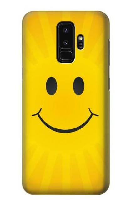 W1146 Yellow Sun Smile Hard Case and Leather Flip Case For Samsung Galaxy S9 Plus