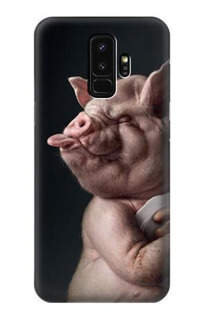 W1273 Crazy Pig Hard Case and Leather Flip Case For Samsung Galaxy S9 Plus