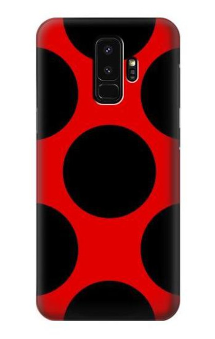 W1829 Ladybugs Dot Pattern Hard Case and Leather Flip Case For Samsung Galaxy S9 Plus