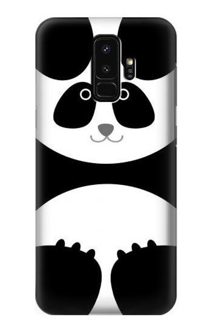 W2085 Panda Minimalist Hard Case and Leather Flip Case For Samsung Galaxy S9 Plus