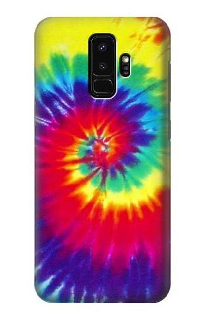 W2884 Tie Dye Swirl Color Hard Case and Leather Flip Case For Samsung Galaxy S9 Plus