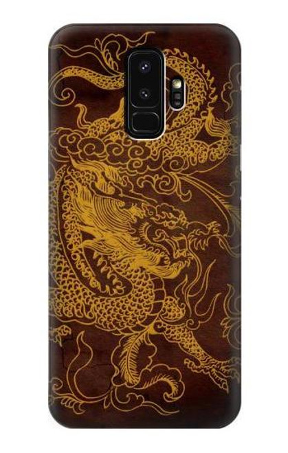 W2911 Chinese Dragon Hard Case and Leather Flip Case For Samsung Galaxy S9 Plus