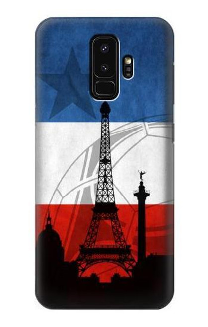 W2980 France Football Soccer Euro 2016 Hard Case and Leather Flip Case For Samsung Galaxy S9 Plus