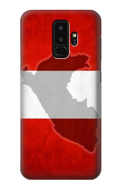 W3018 Peru Flag Hard Case and Leather Flip Case For Samsung Galaxy S9 Plus