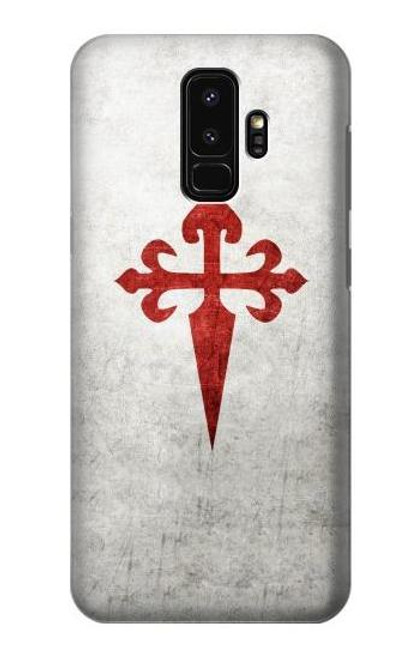 W3200 Order of Santiago Cross of Saint James Hard Case and Leather Flip Case For Samsung Galaxy S9 Plus