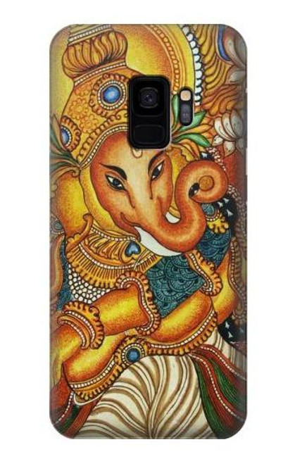 W0440 Hindu God Ganesha Hard Case and Leather Flip Case For Samsung Galaxy S9