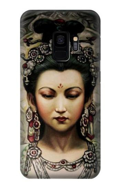 W0681 Guan Yin Hard Case and Leather Flip Case For Samsung Galaxy S9