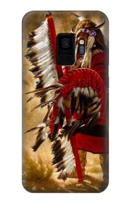 W0817 Red Indian Hard Case and Leather Flip Case For Samsung Galaxy S9