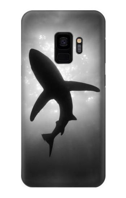 W2367 Shark Monochrome Hard Case and Leather Flip Case For Samsung Galaxy S9