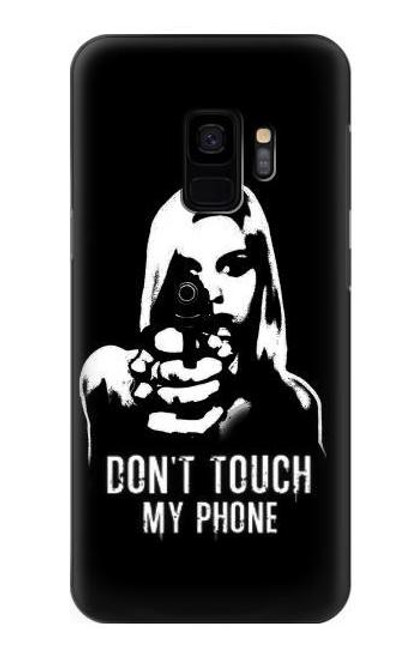 W2518 Do Not Touch My Phone Hard Case and Leather Flip Case For Samsung Galaxy S9