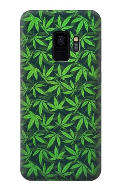 W2666 Marijuana Pattern Hard Case and Leather Flip Case For Samsung Galaxy S9