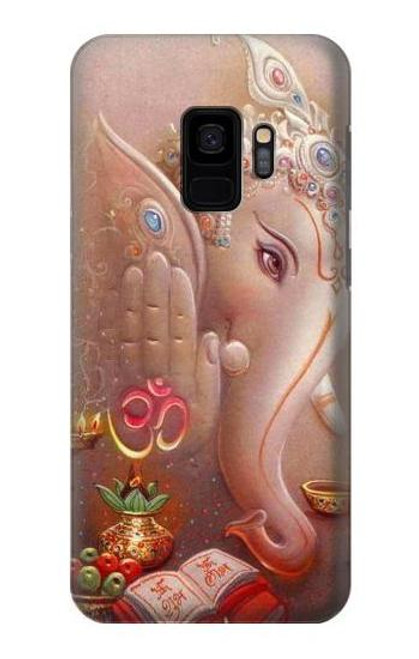 W2678 Hindu God Ganesha Lord of Success Hard Case and Leather Flip Case For Samsung Galaxy S9