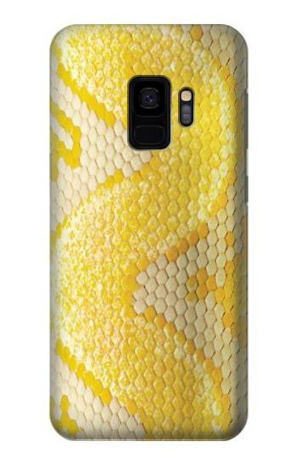 W2713 Yellow Snake Skin Graphic Printed Hard Case and Leather Flip Case For Samsung Galaxy S9