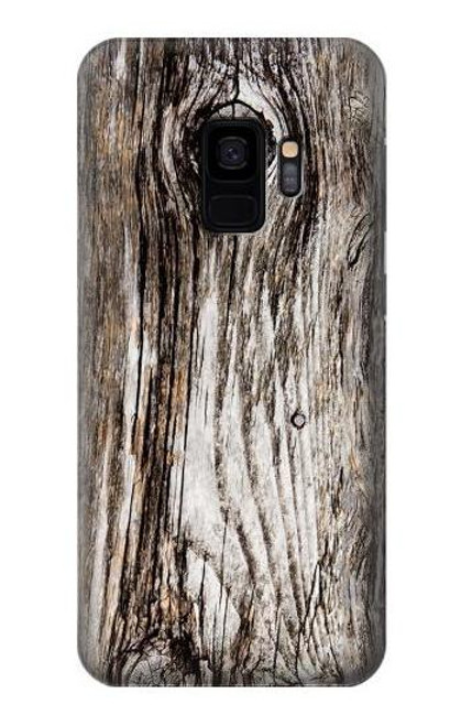 W2844 Old Wood Bark Graphic Hard Case and Leather Flip Case For Samsung Galaxy S9