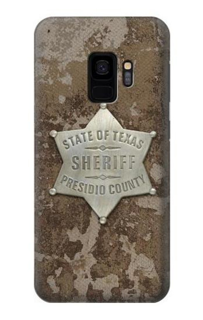 W2868 Texas Presidio County Sheriff Badge Hard Case and Leather Flip Case For Samsung Galaxy S9