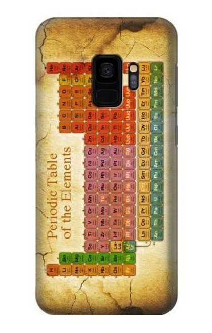 W2934 Vintage Periodic Table of Elements Hard Case and Leather Flip Case For Samsung Galaxy S9