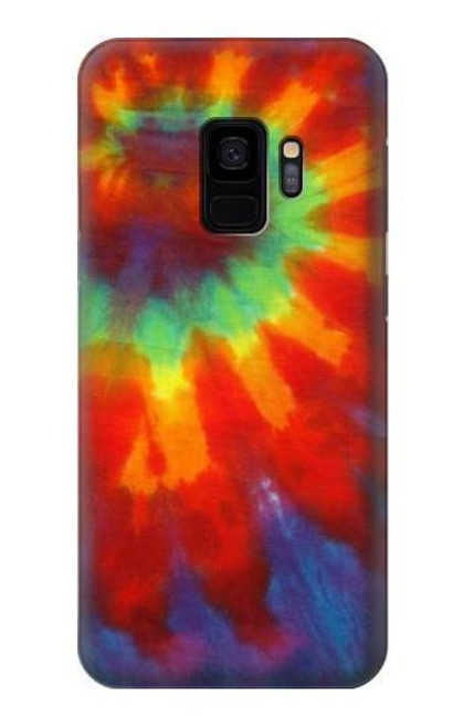 W2985 Colorful Tie Dye Texture Hard Case and Leather Flip Case For Samsung Galaxy S9