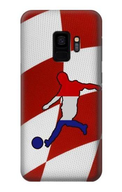 W2993 Croatia Football Soccer Euro 2016 Hard Case and Leather Flip Case For Samsung Galaxy S9