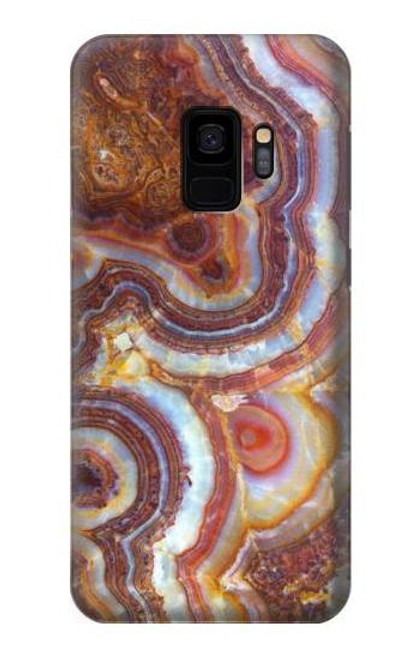 W3034 Colored Marble Texture Printed Hard Case and Leather Flip Case For Samsung Galaxy S9