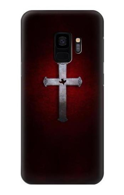 W3160 Christian Cross Hard Case and Leather Flip Case For Samsung Galaxy S9