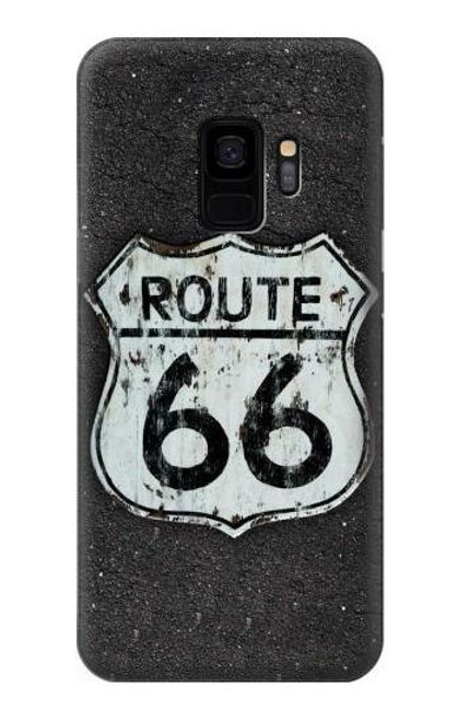 W3207 Route 66 Sign Hard Case and Leather Flip Case For Samsung Galaxy S9