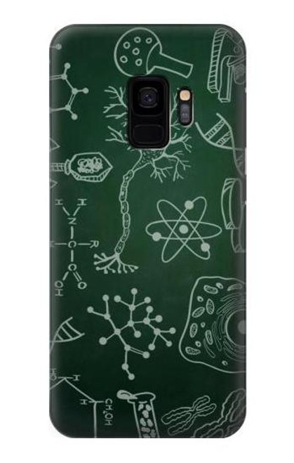 W3211 Science Green Board Hard Case and Leather Flip Case For Samsung Galaxy S9