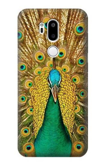 W0513 Peacock Hard Case and Leather Flip Case For LG G7 ThinQ