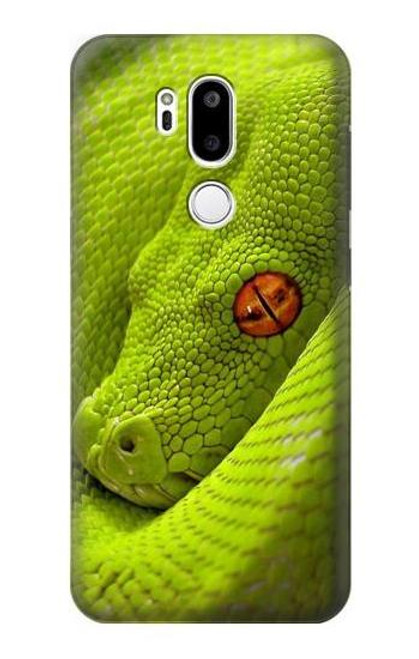 W0785 Green Snake Hard Case and Leather Flip Case For LG G7 ThinQ