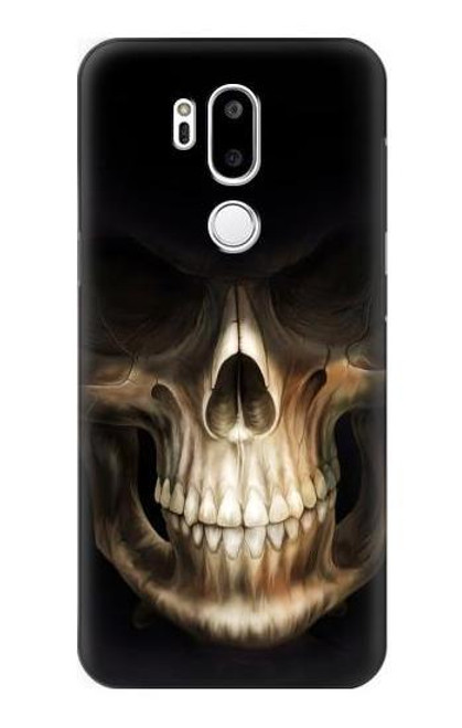 W1107 Skull Face Grim Reaper Hard Case and Leather Flip Case For LG G7 ThinQ