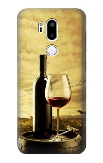 W2042 A Grape Vineyard Grapes Bottle Red Wine Hard Case and Leather Flip Case For LG G7 ThinQ