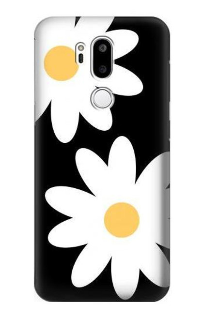 W2315 Daisy White Flowers Hard Case and Leather Flip Case For LG G7 ThinQ