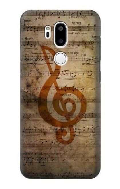 W2368 Sheet Music Notes Hard Case and Leather Flip Case For LG G7 ThinQ