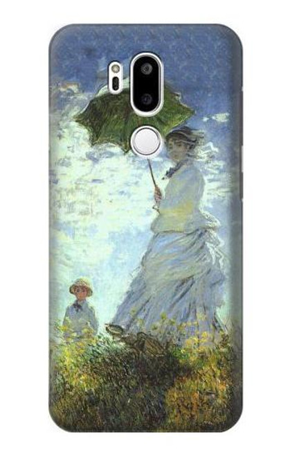 W2415 Claude Monet Woman with a Parasol Hard Case and Leather Flip Case For LG G7 ThinQ