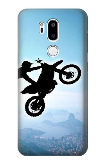 W2675 Extreme Freestyle Motocross Hard Case and Leather Flip Case For LG G7 ThinQ