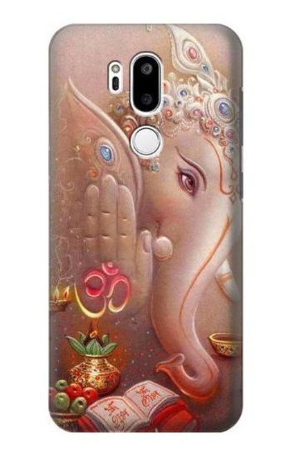 W2678 Hindu God Ganesha Lord of Success Hard Case and Leather Flip Case For LG G7 ThinQ