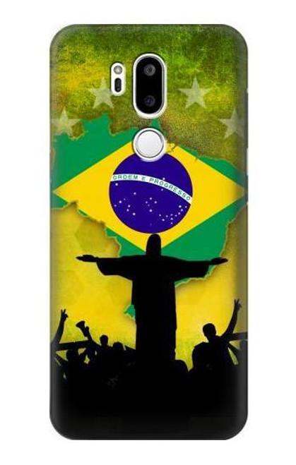 W2981 Brazil Football Soccer Copa 2016 Hard Case and Leather Flip Case For LG G7 ThinQ