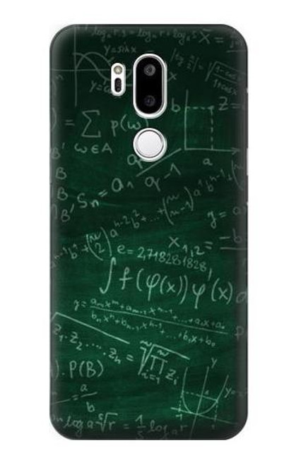 W3190 Math Formula Greenboard Hard Case and Leather Flip Case For LG G7 ThinQ