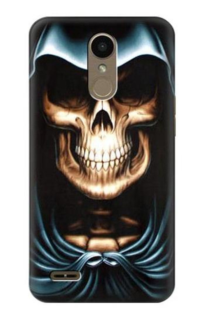 W0225 Skull Grim Reaper Hard Case and Leather Flip Case For LG K10 (2018), LG K30