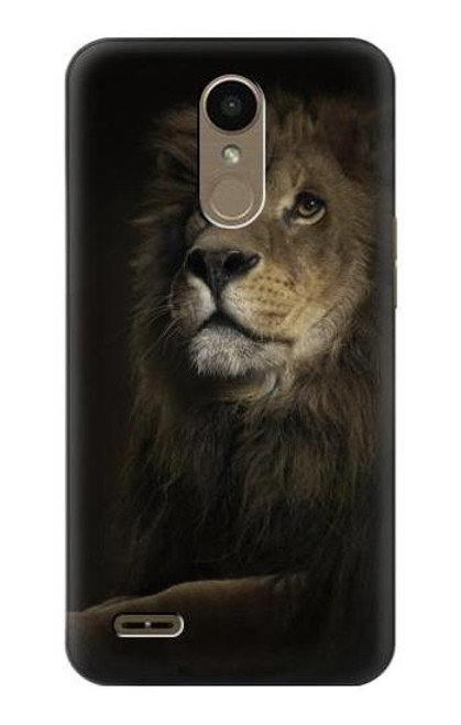 W0472 Lion Hard Case and Leather Flip Case For LG K10 (2018), LG K30