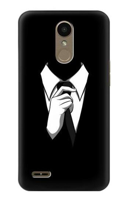 W1591 Anonymous Man in Black Suit Hard Case and Leather Flip Case For LG K10 (2018), LG K30