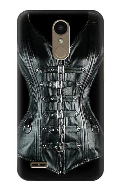 W1639 Gothic Corset Black Hard Case and Leather Flip Case For LG K10 (2018), LG K30