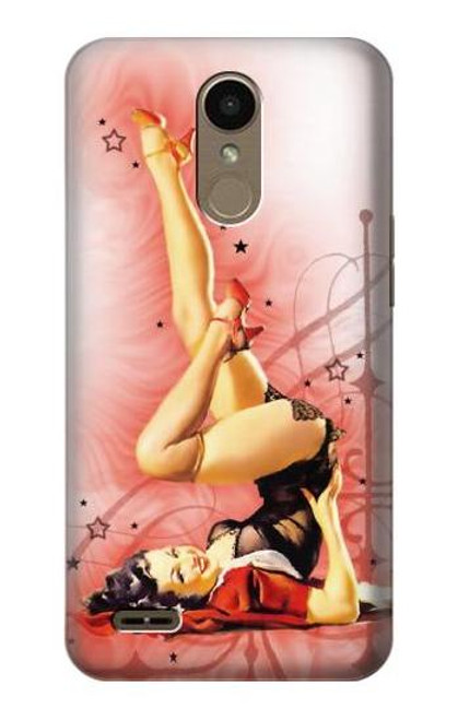 W1669 Pinup Girl Vintage Hard Case and Leather Flip Case For LG K10 (2018), LG K30