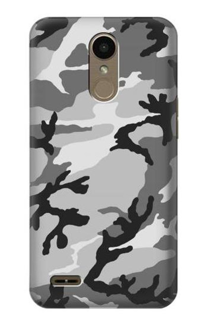 W1721 Snow Camouflage Graphic Printed Hard Case and Leather Flip Case For LG K10 (2018), LG K30