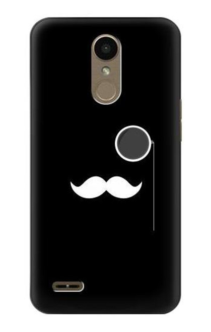 W1946 Sir Mustache Minimalism Hard Case and Leather Flip Case For LG K10 (2018), LG K30