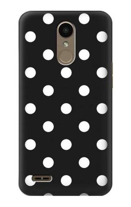 W2299 Black Polka Dots Hard Case and Leather Flip Case For LG K10 (2018), LG K30