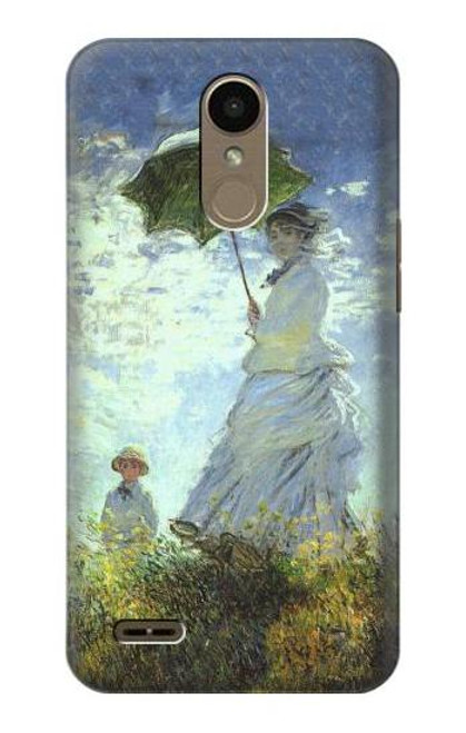 W2415 Claude Monet Woman with a Parasol Hard Case and Leather Flip Case For LG K10 (2018), LG K30