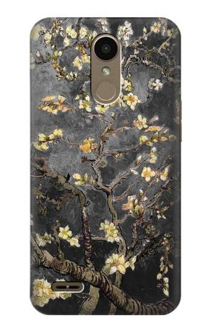 W2664 Black Blossoming Almond Tree Van Gogh Hard Case and Leather Flip Case For LG K10 (2018), LG K30